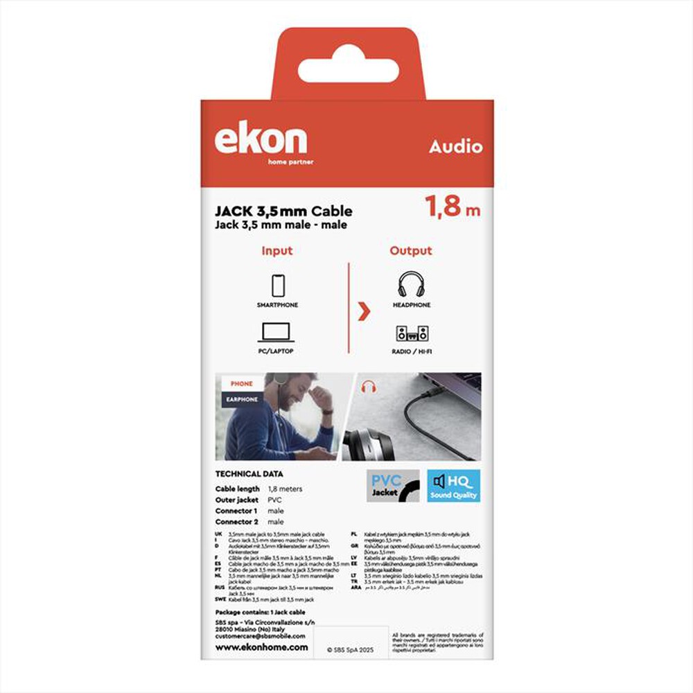 Immagine del prodotto SBS - ECAJACK18MMK