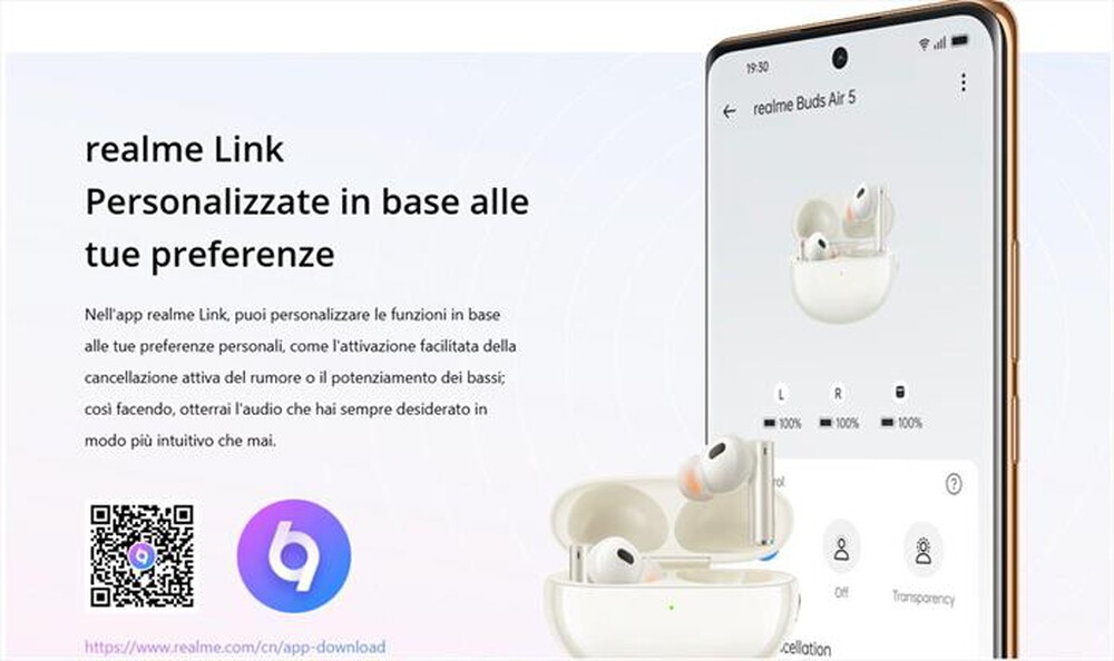 Immagine del prodotto REALME - BUDS AIR 5 WIRELESS EAR BUDS-Arctic White
