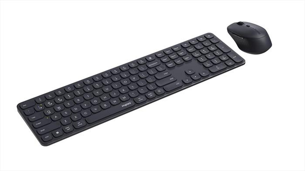 Immagine del prodotto RAPOO - Multimode Wireless Blade Keyboard Full size 9810M-Grigio Scuro