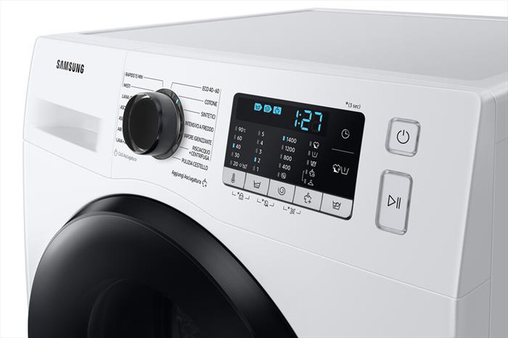 "SAMSUNG - Lavasciuga WD90TA046BE/ET 9/6 Kg Classe E-BIANCO CON OBLO' Crystal Black"