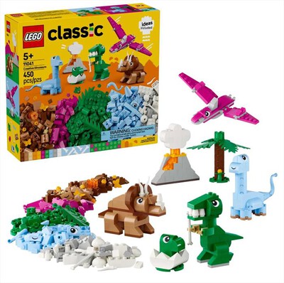 LEGO - CLASSIC Dinosauri creativi - 11041-Multicolore