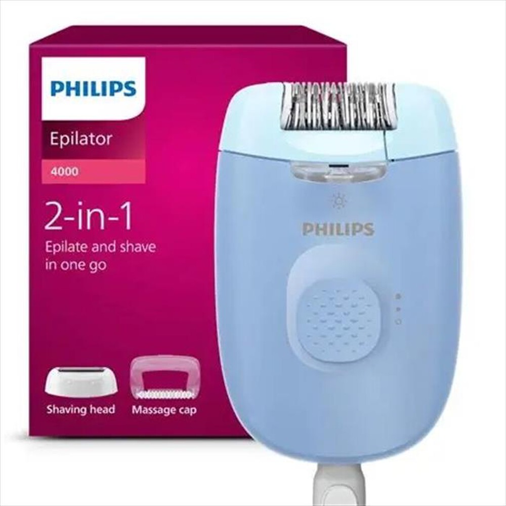 Immagine del prodotto PHILIPS - Epilatore SERIE 4000 BRE247/00-azzurro