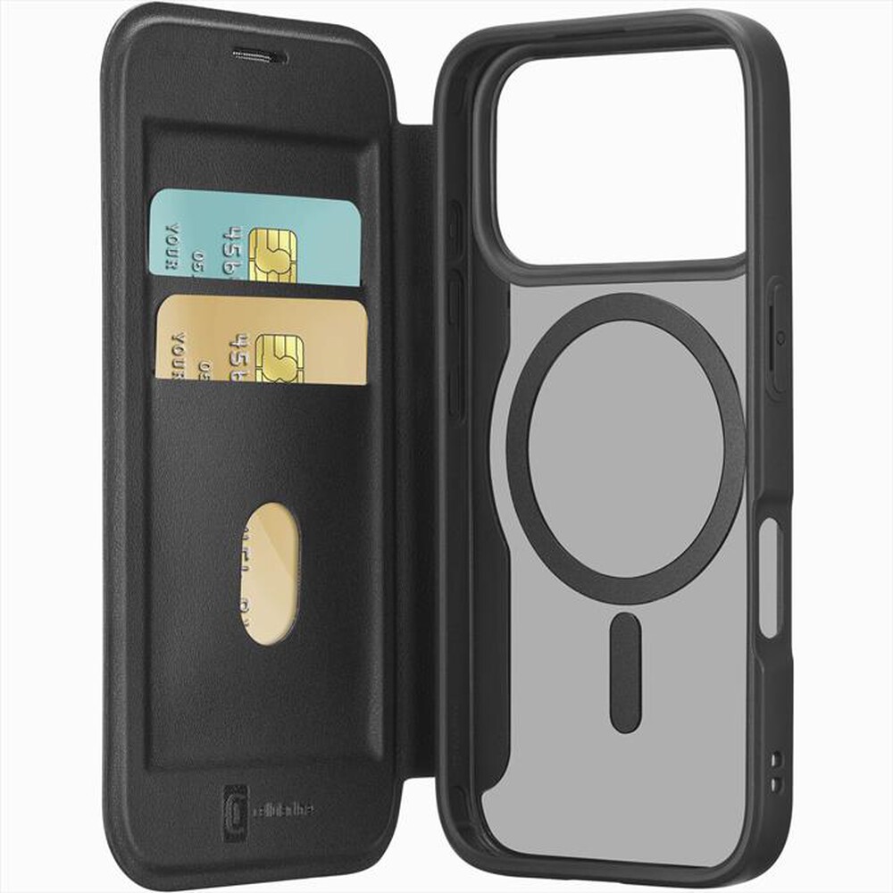 Immagine del prodotto CELLULARLINE - Custodia a libro DAILY MAG per IPHONE 17 PRO MAX-Nero, Trasparente