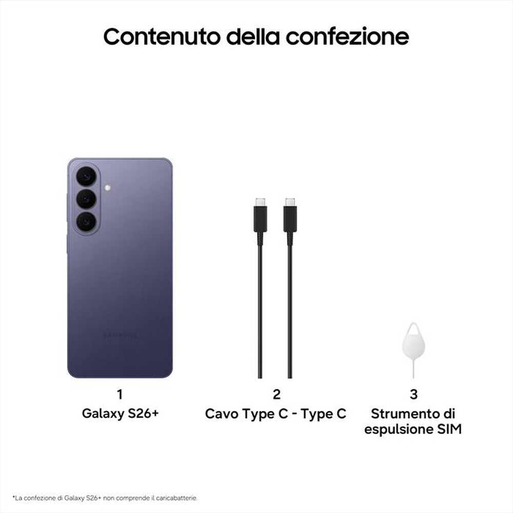 Immagine del prodotto SAMSUNG - Smartphone Galaxy S26+ 256GB/12GB-Cobalt Violet