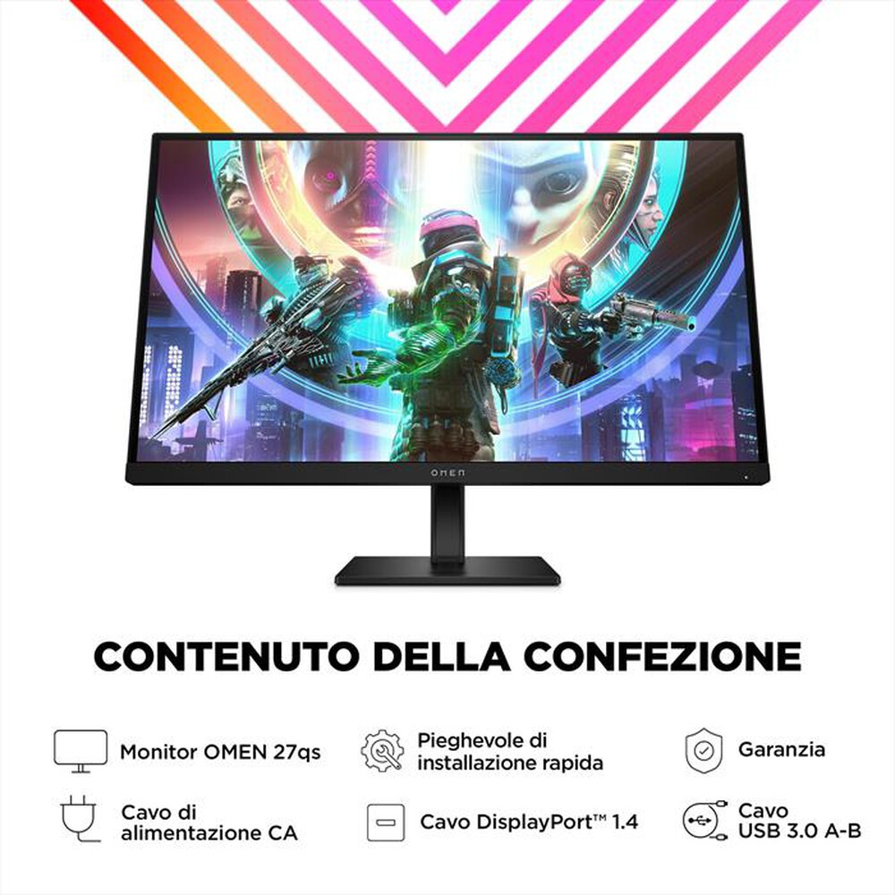 Immagine del prodotto HP - Monitor LED 27" OMEN 27QS-Shadow Black