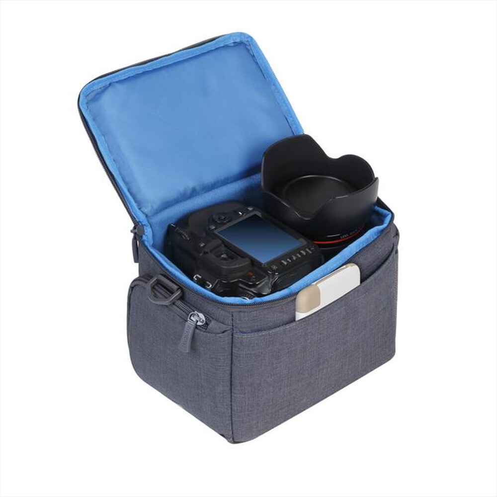 "RIVACASE - 7502 FONDINA PER TELECAMERA REFLEX-GRIGIO"