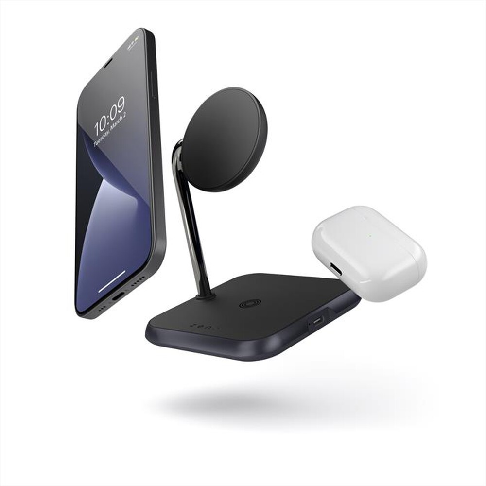 "ZENS - Ricarica wireless 3 in 1 ZEDC19B/00-nero"