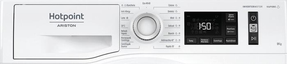 "HOTPOINT ARISTON - Lavatrice ACTIVE 20 NG845WMA IT N 8 Kg Classe B-Bianco"