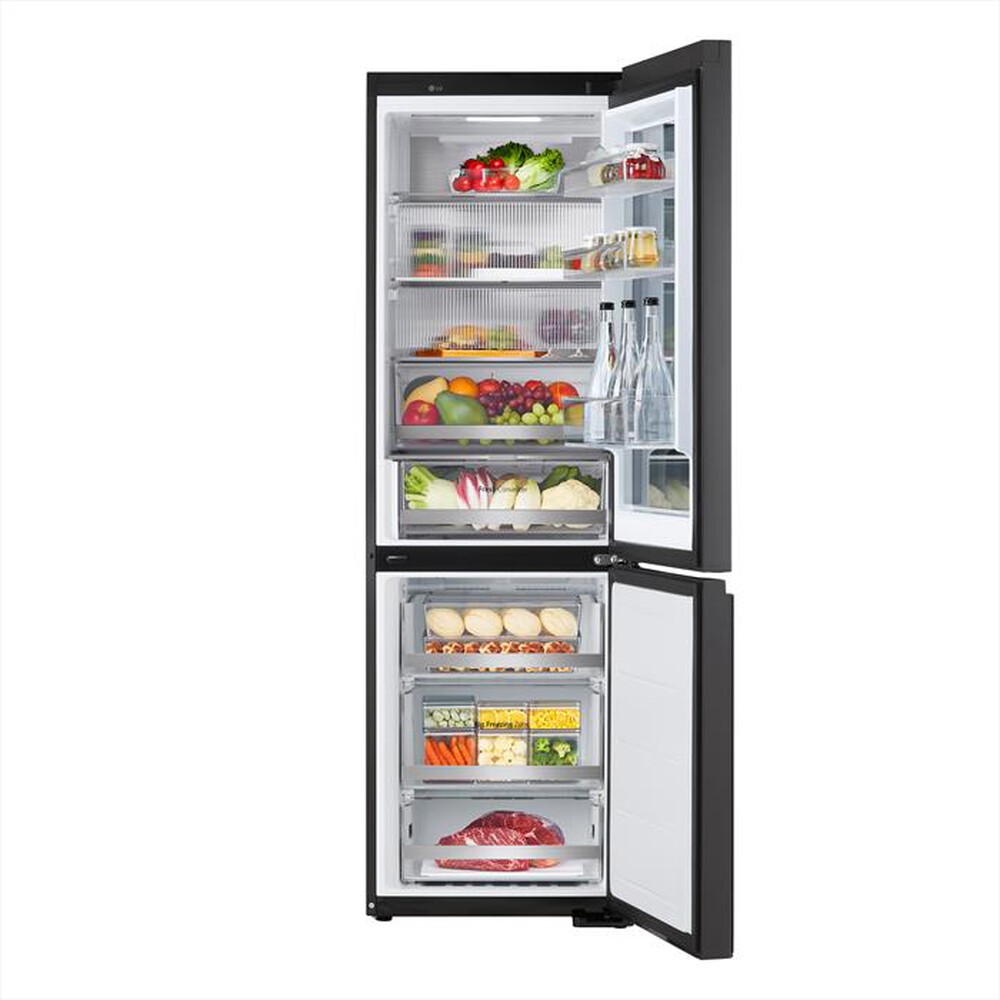 "LG - Frigorifero combinato GBG7190CEV Classe C 349L-Black"