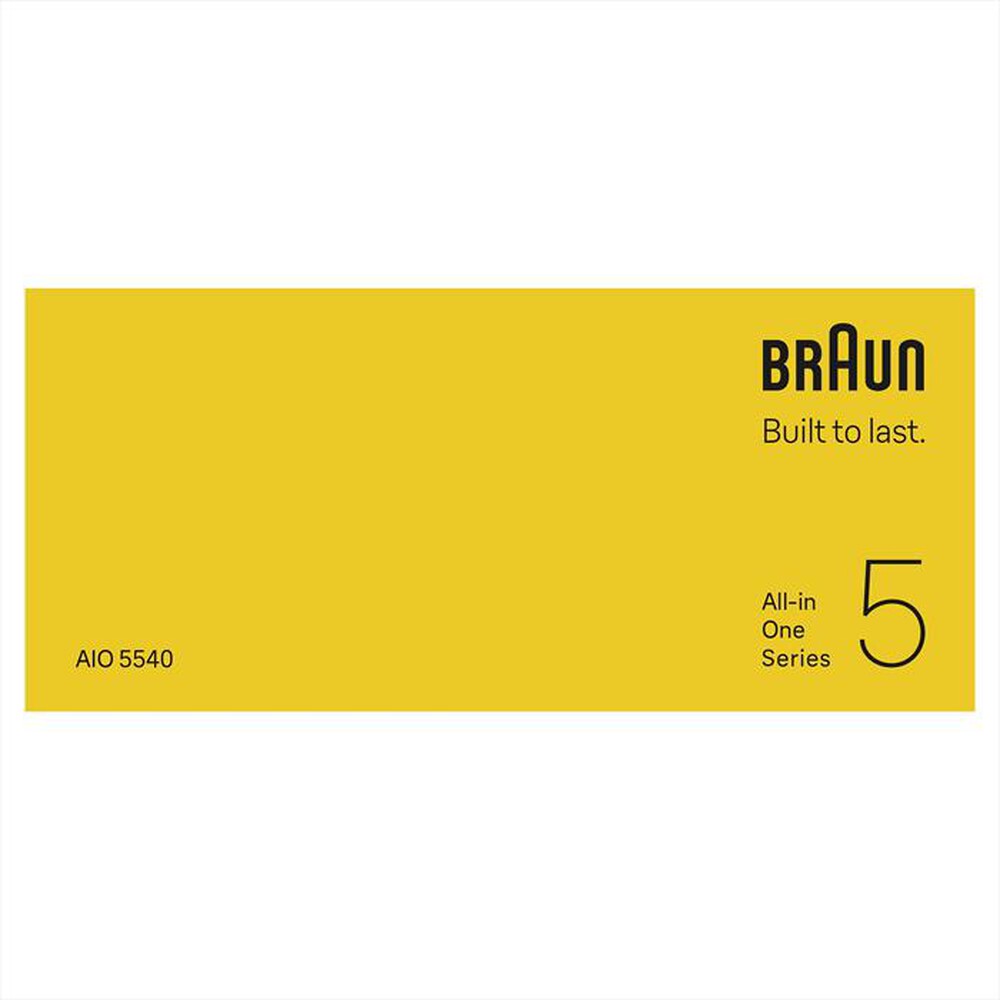 "BRAUN - Rasoio AIO 5540-NERO"