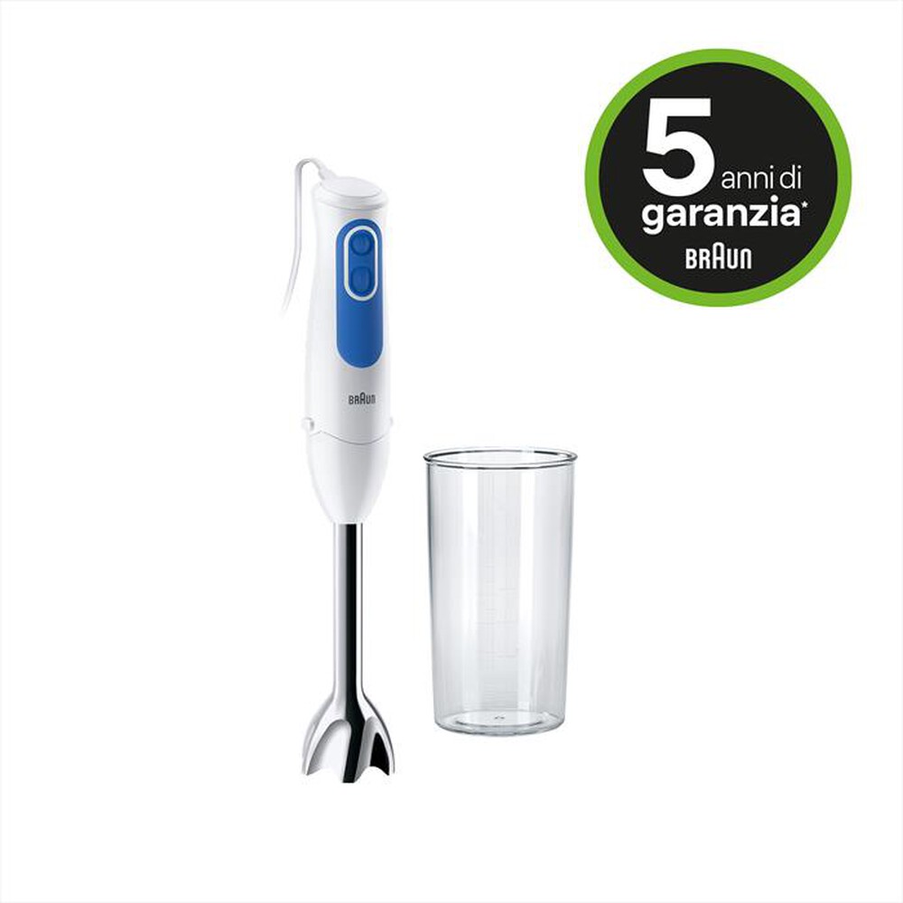 "BRAUN - MQ3000WH SMOOTHIE PLUS-BIANCO/BLU"