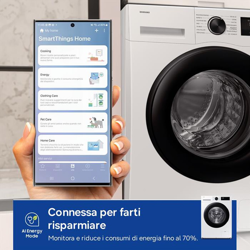 Immagine del prodotto SAMSUNG - Lavatrice WW10FG5U34AEET 10Kg Classe A-Bianco