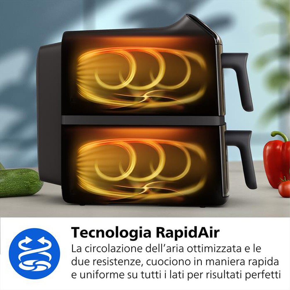 Immagine del prodotto PHILIPS - Friggitrice AIRFRYER SERIE 4000 DA 10L NA462/70-Nero/Rame