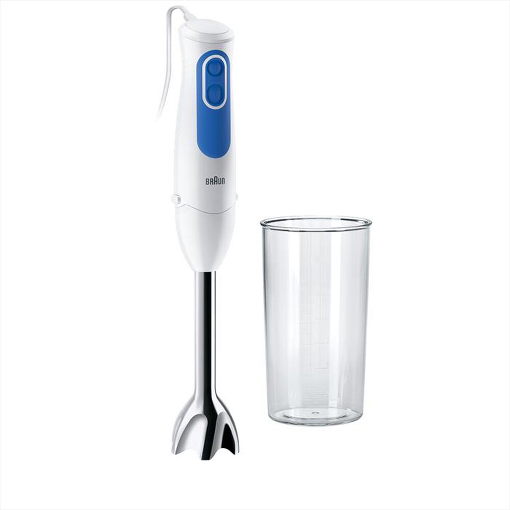 "BRAUN - MQ3000WH SMOOTHIE PLUS-BIANCO/BLU"