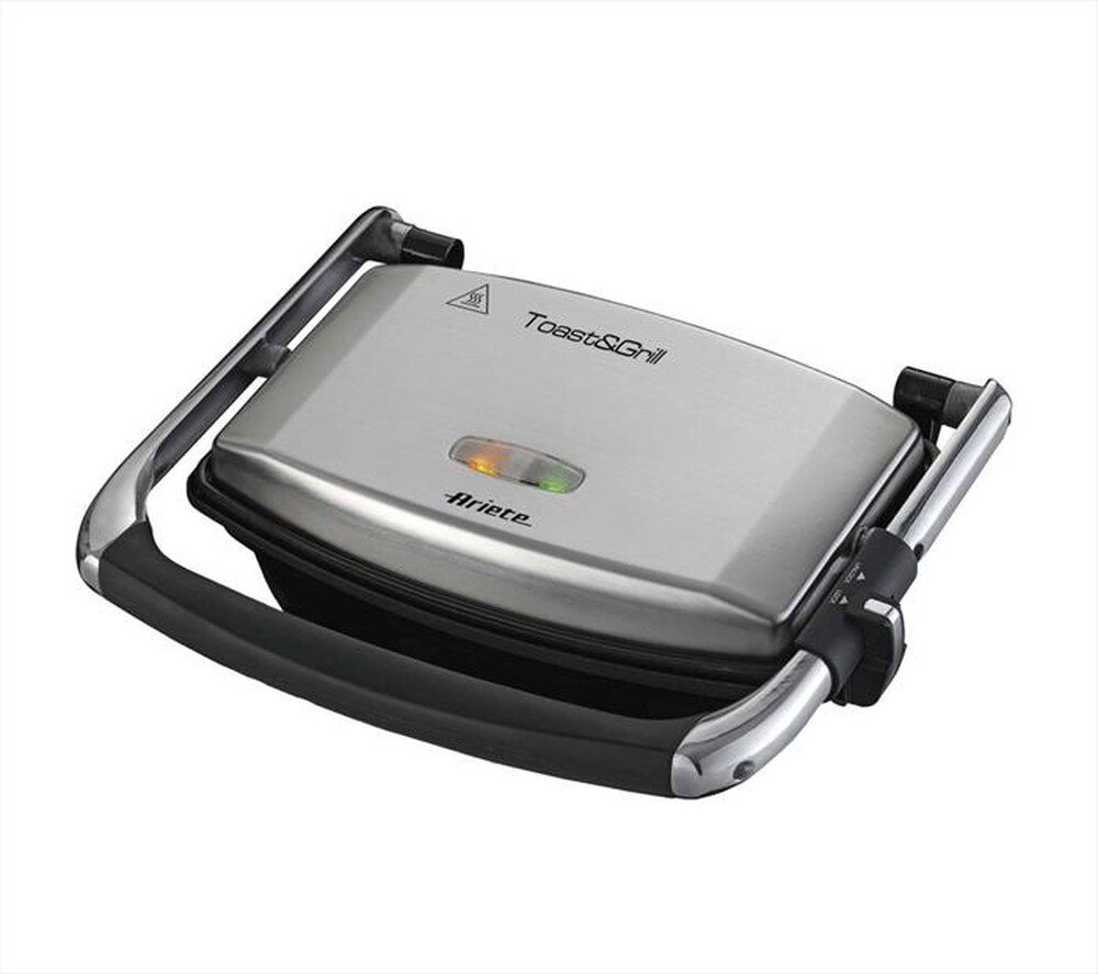 "ARIETE - 1911 Toast & Grill Slim Piastra Elettrica-Argento"