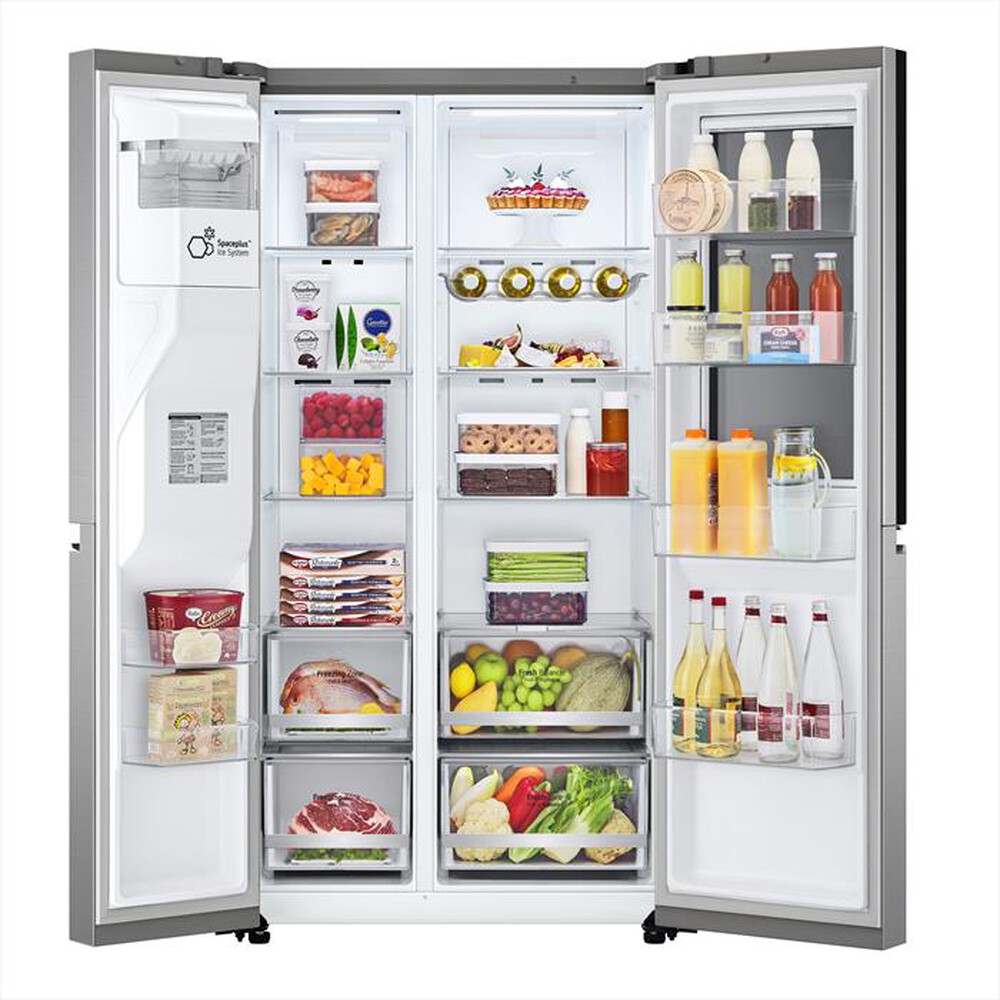 "LG - Frigorifero side by side GSXV80PZLE Classe E 635 l-Inox"
