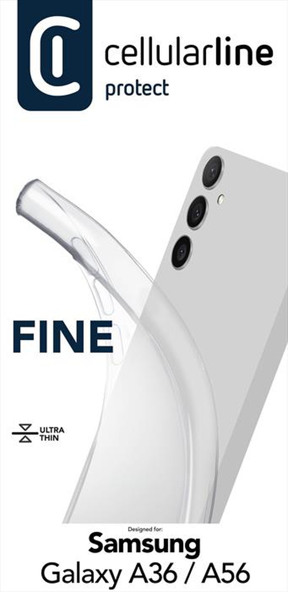 Immagine del prodotto CELLULARLINE - Cover in gomma FINE per GALAXY A36/A56-Trasparente