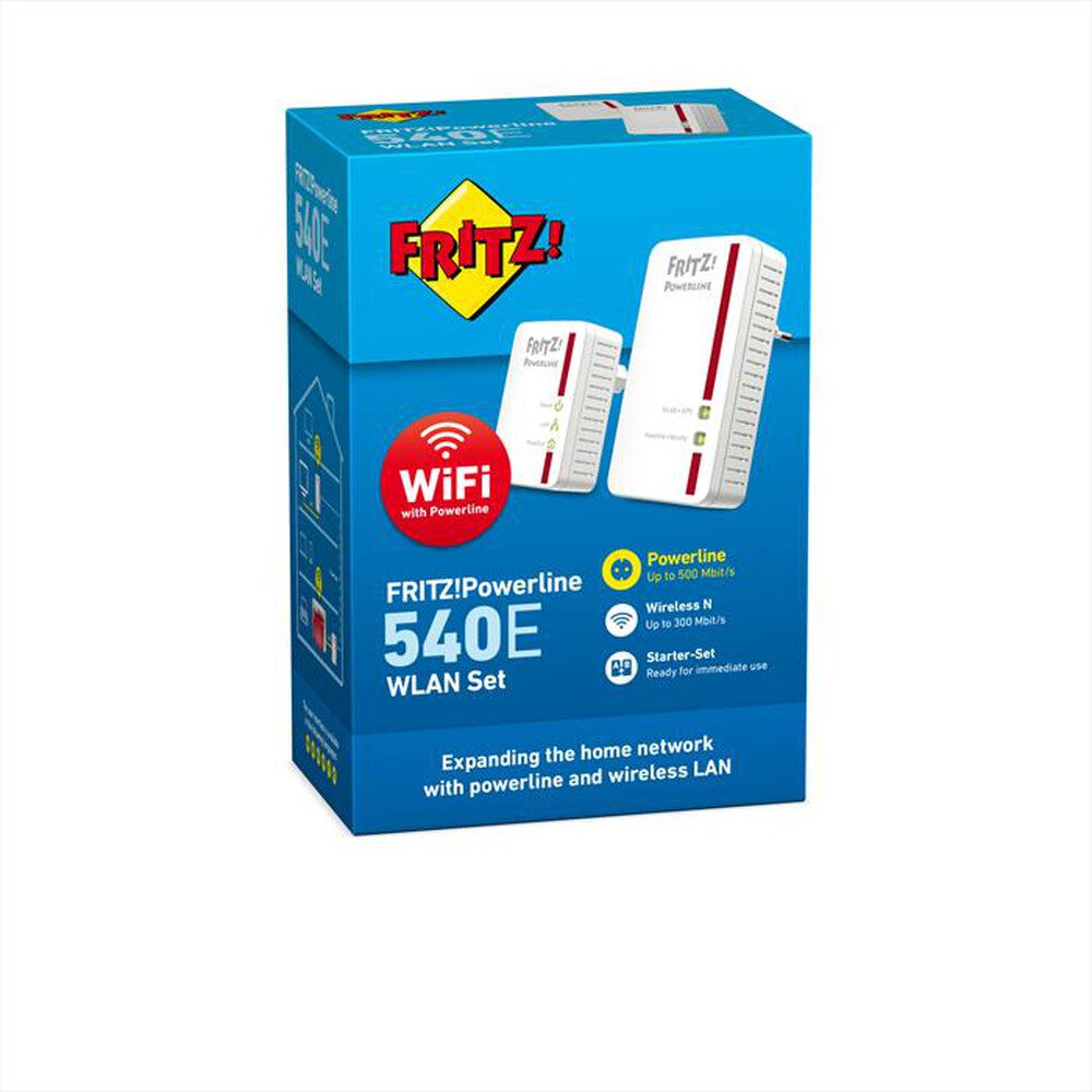 "FRITZ! - FRITZ!POWERLINE 540E SET-Bianco"