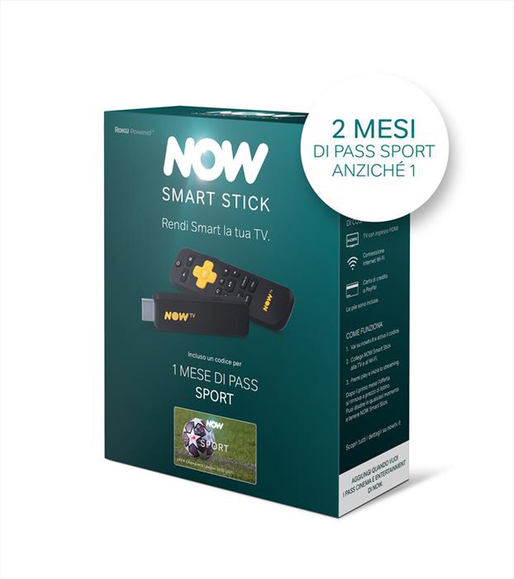 "SKY - NOW Smart Stick – 2 mesi inclusi Pass Sport"