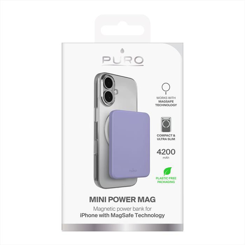 Immagine del prodotto PURO - Batteria Esterna 4200mAh Ultra Mini MagSafe-Lavander Blue