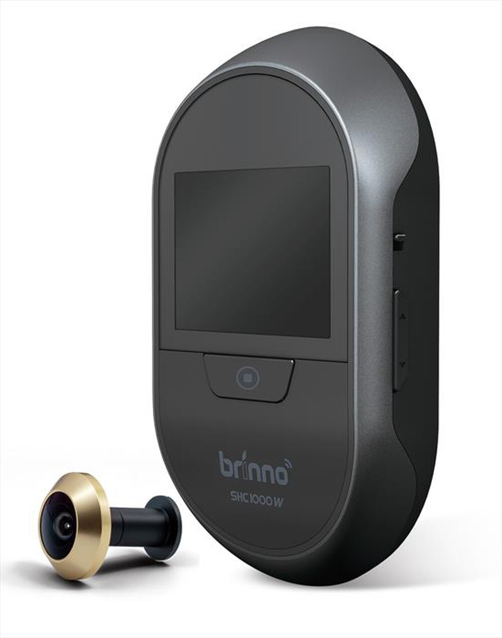 "BRINNO - DUO SPIONCINO DIGITALE ARGENTO WIFI-Nero / Argento"