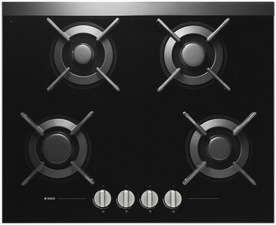 ASKO - Piano cottura a gas HG 1615 AB 4 fuochi 64,4cm-Vetro nero