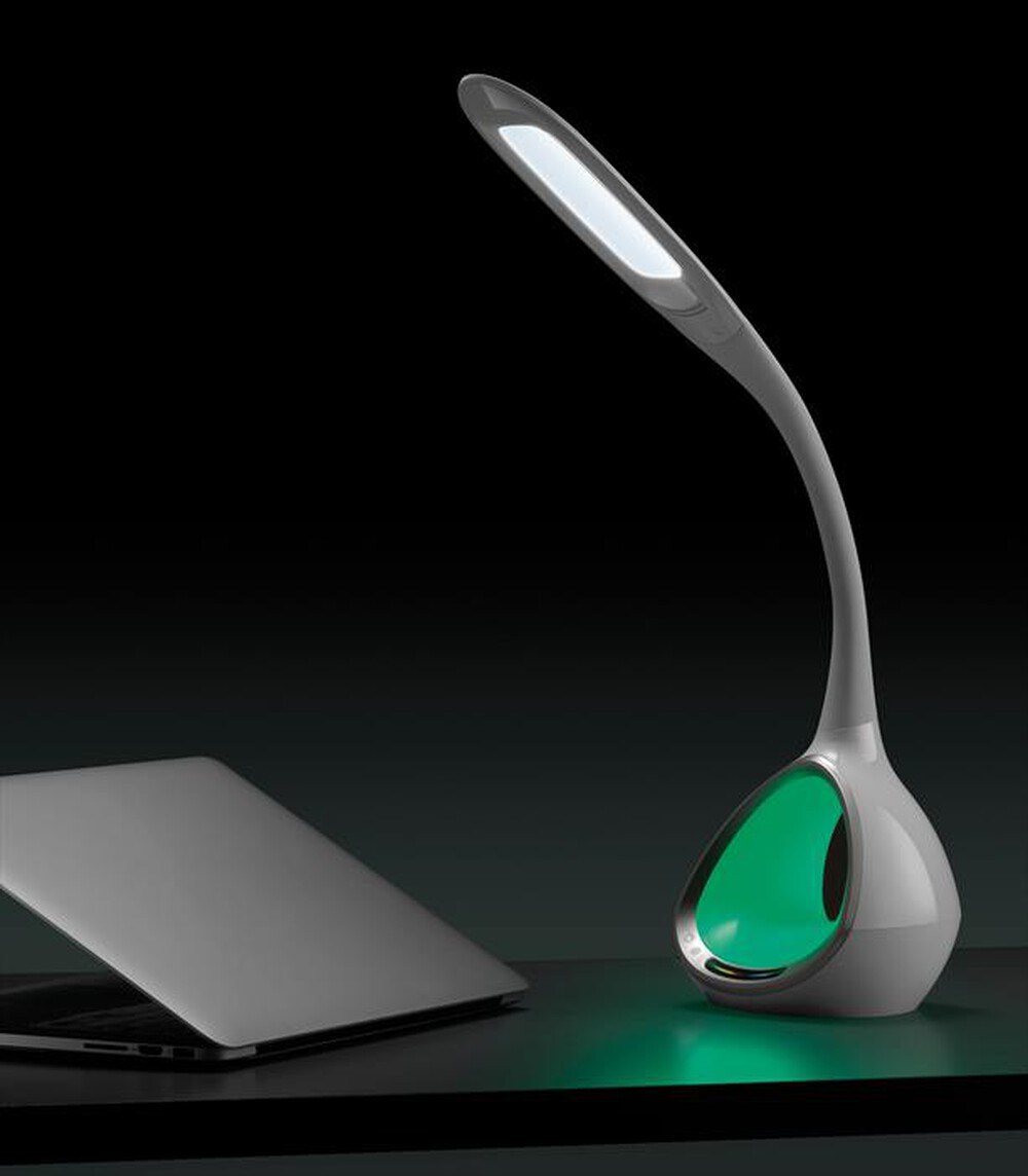 "MEDIACOM - Lampada LED charger USB 2.1A e luci d’atmosfera-Bianco"