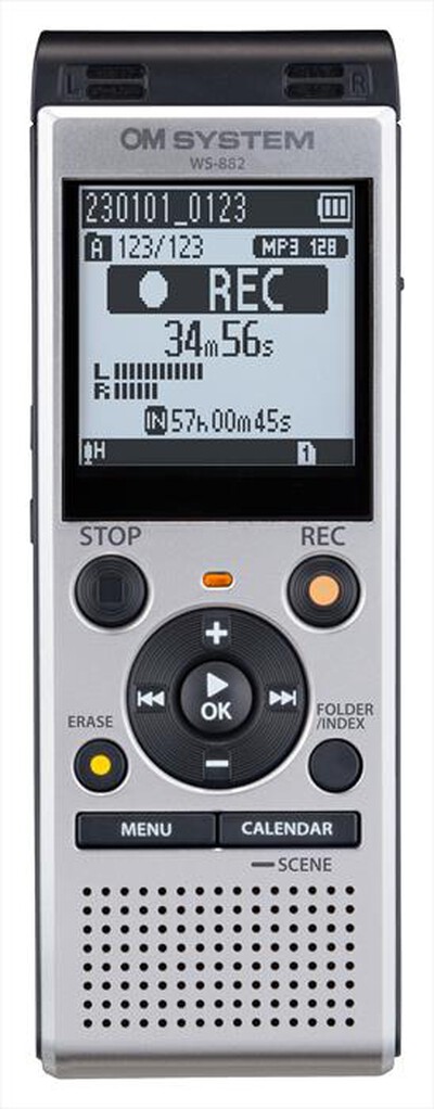OLYMPUS - Registratore portatile WS-882-Grigio