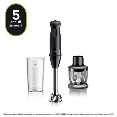 BRAUN - Minipimer MULTIQUICK 3 MQ30201M-NERO