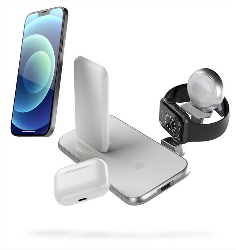"ZENS - 4IN1 STAND WIRELESS CHARGER 45W-White"