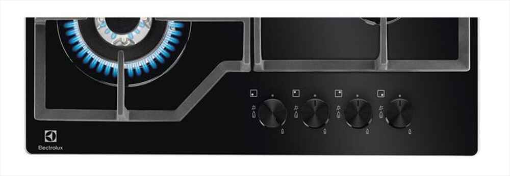 "ELECTROLUX - Piano cottura a gas EGM6343YAK 0cm-Gas on Glass Nero"