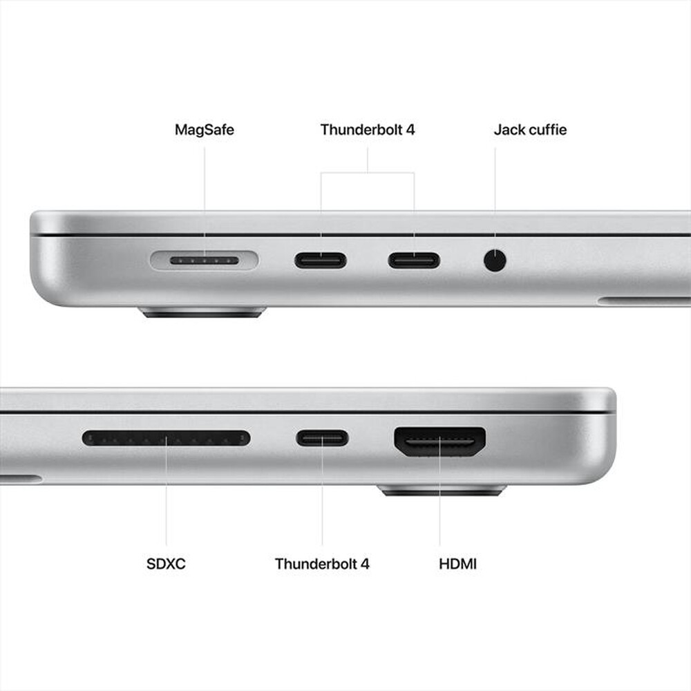 "APPLE - MacBook Pro 14\" M2 Pro core: 10 CPU 16 GPU 512GB-Argento"