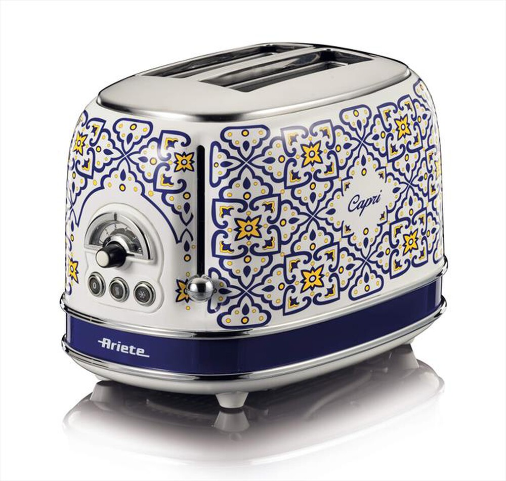 "ARIETE - 0155/1C Tostapane 2 fette Capri senza pinze-Blue,Multicolour"