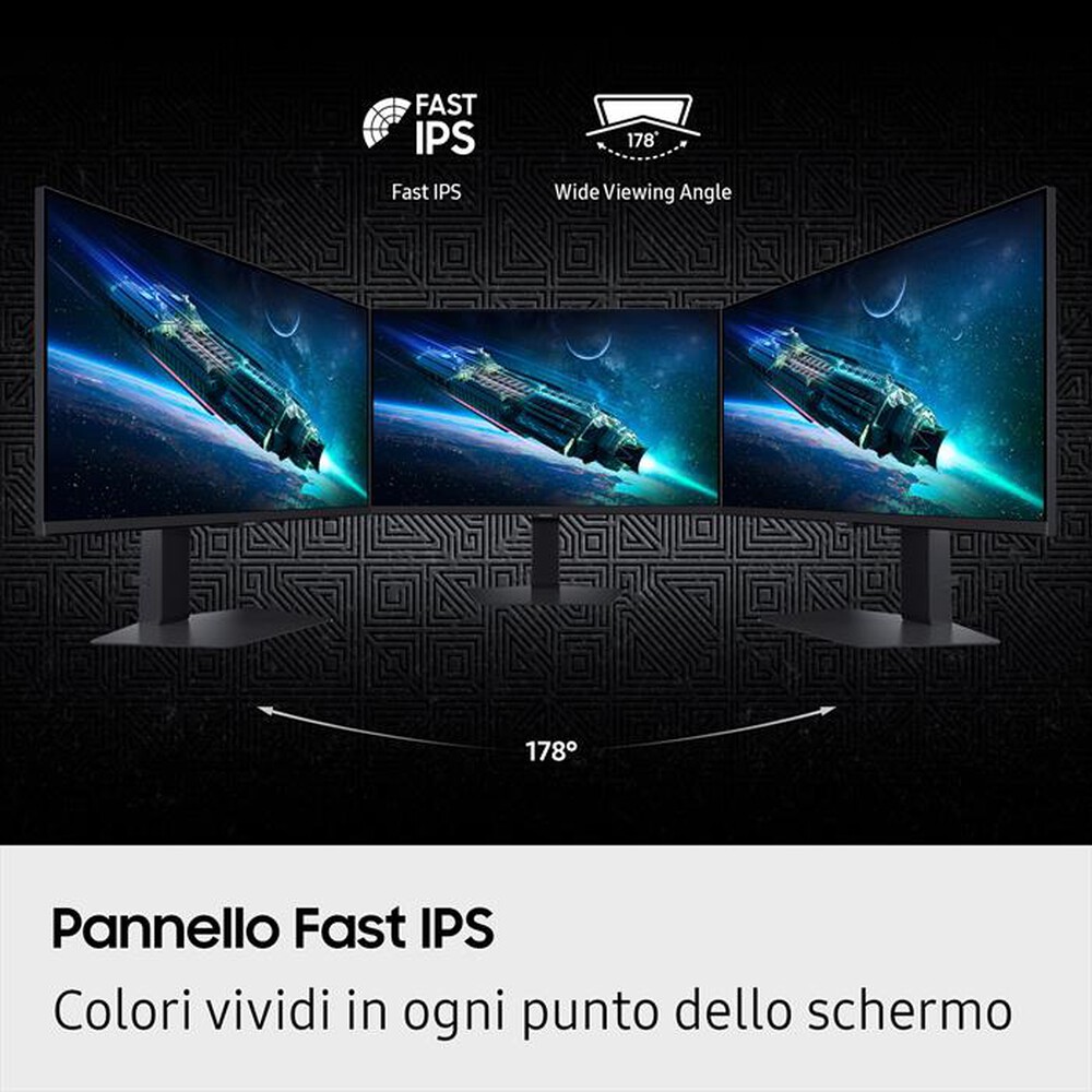 Immagine del prodotto SAMSUNG - MONITOR GAMING ODYSSEY G6 - G60F 27"-Black