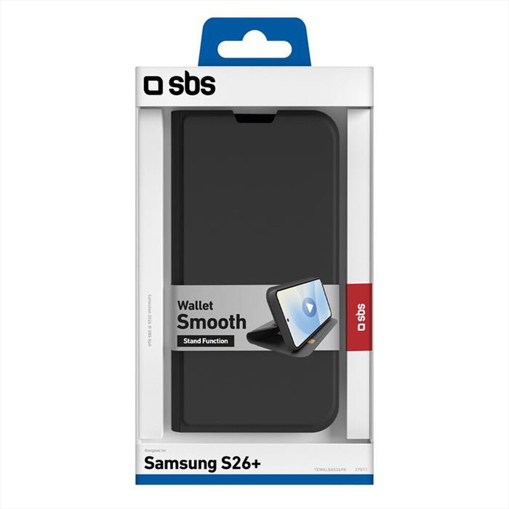 Immagine del prodotto SBS - Cover Wallet smooth per Samsung S26+-Nero