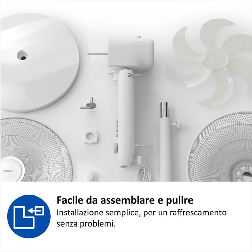 Immagine del prodotto PHILIPS - Ventilatore a piantana SERIE 1000 CX1220/00-Bianco