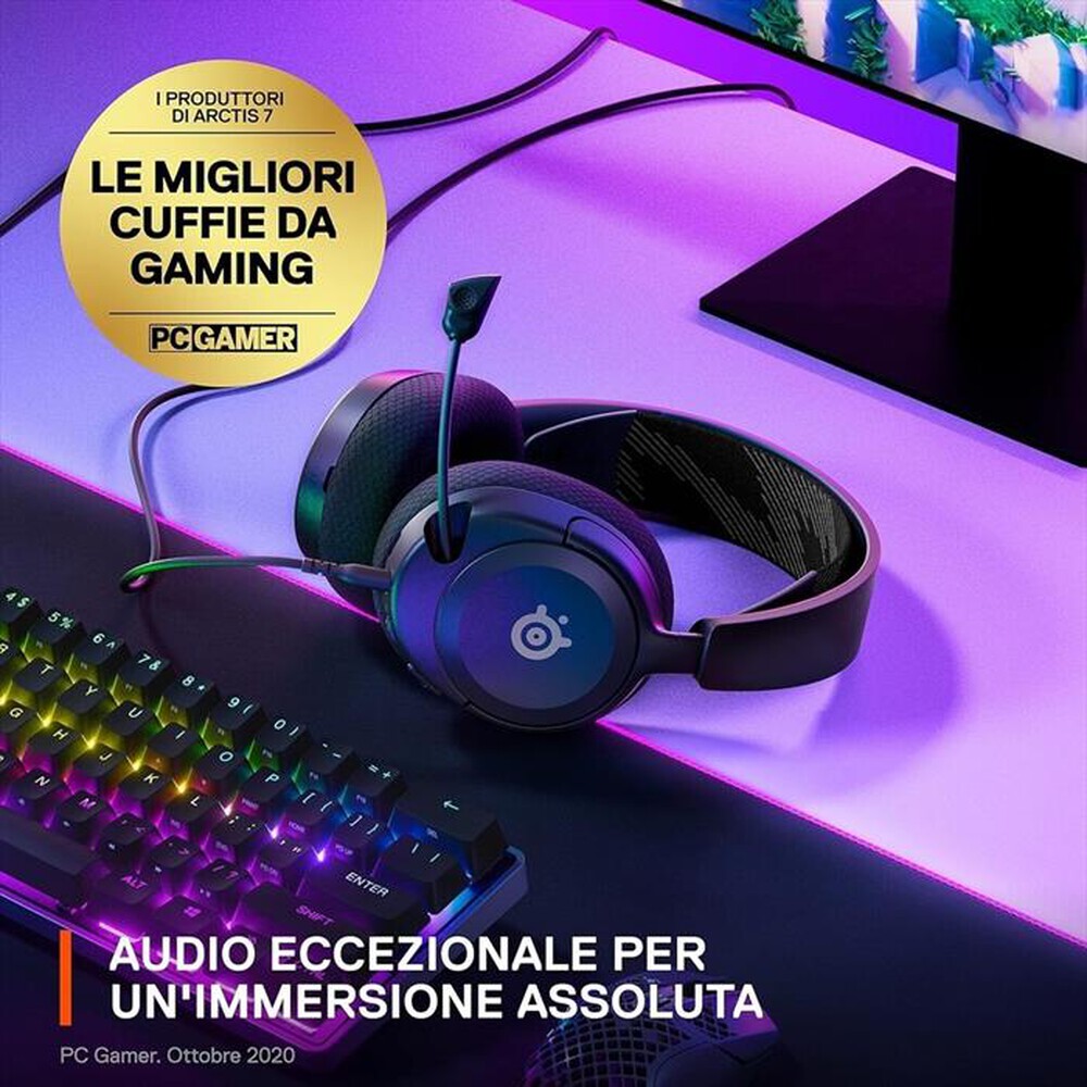 Immagine del prodotto STEELSERIES - Cuffie a padiglione chiuso ARCTIS NOVA 1-Nero