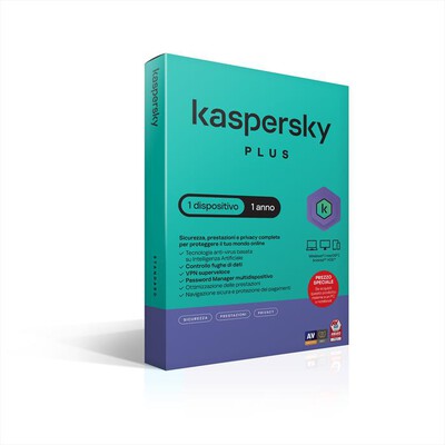 KASPERSKY - Plus 1 dispositivi 1 anno VPN Illimitata