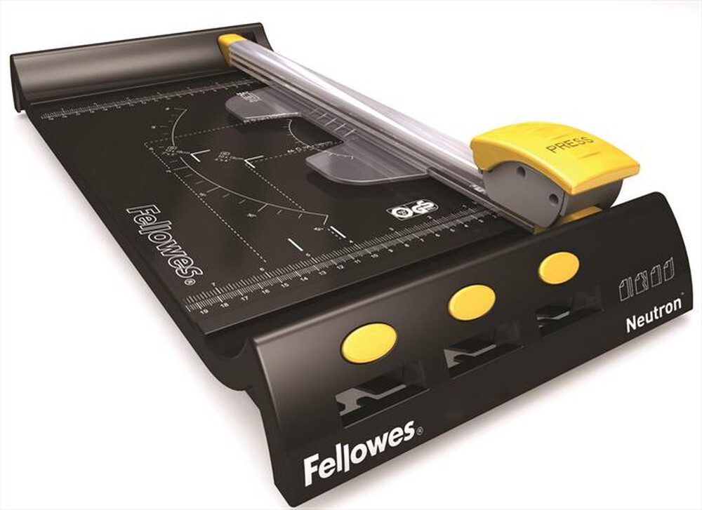 Immagine del prodotto FELLOWES - Taglierina Neutron A4-NERO GIALLO