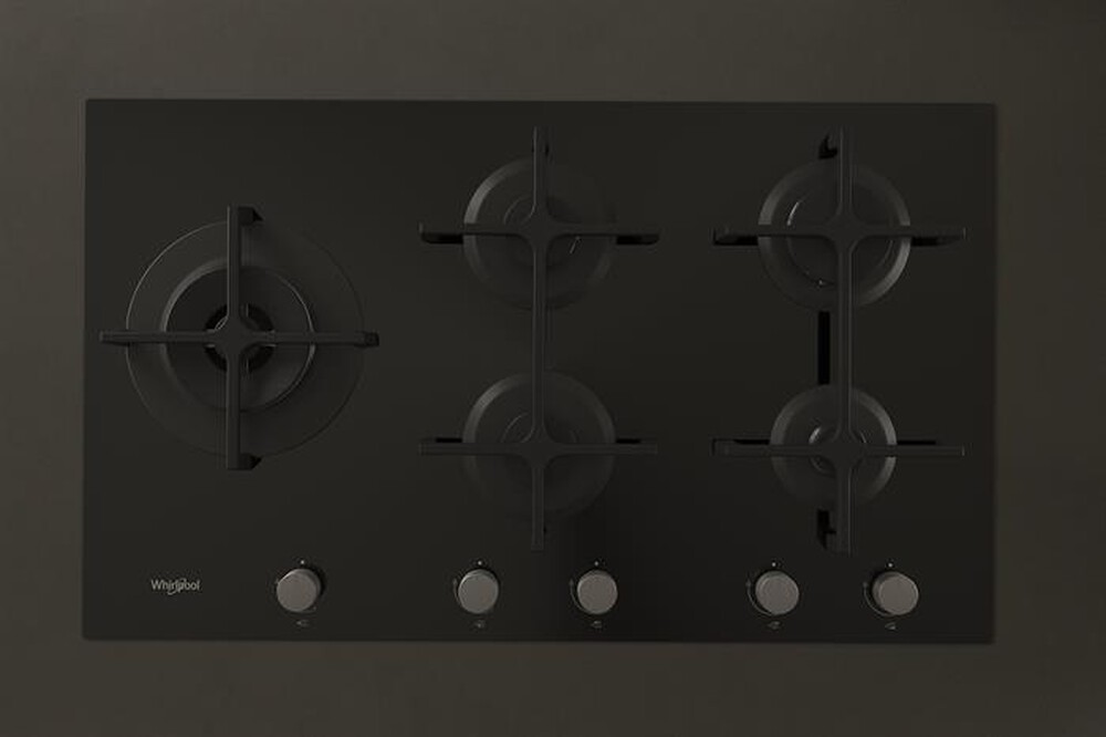 "WHIRLPOOL - Piano cottura a gas GOA 9523/NB 5 fuochi 86cm-Nero"