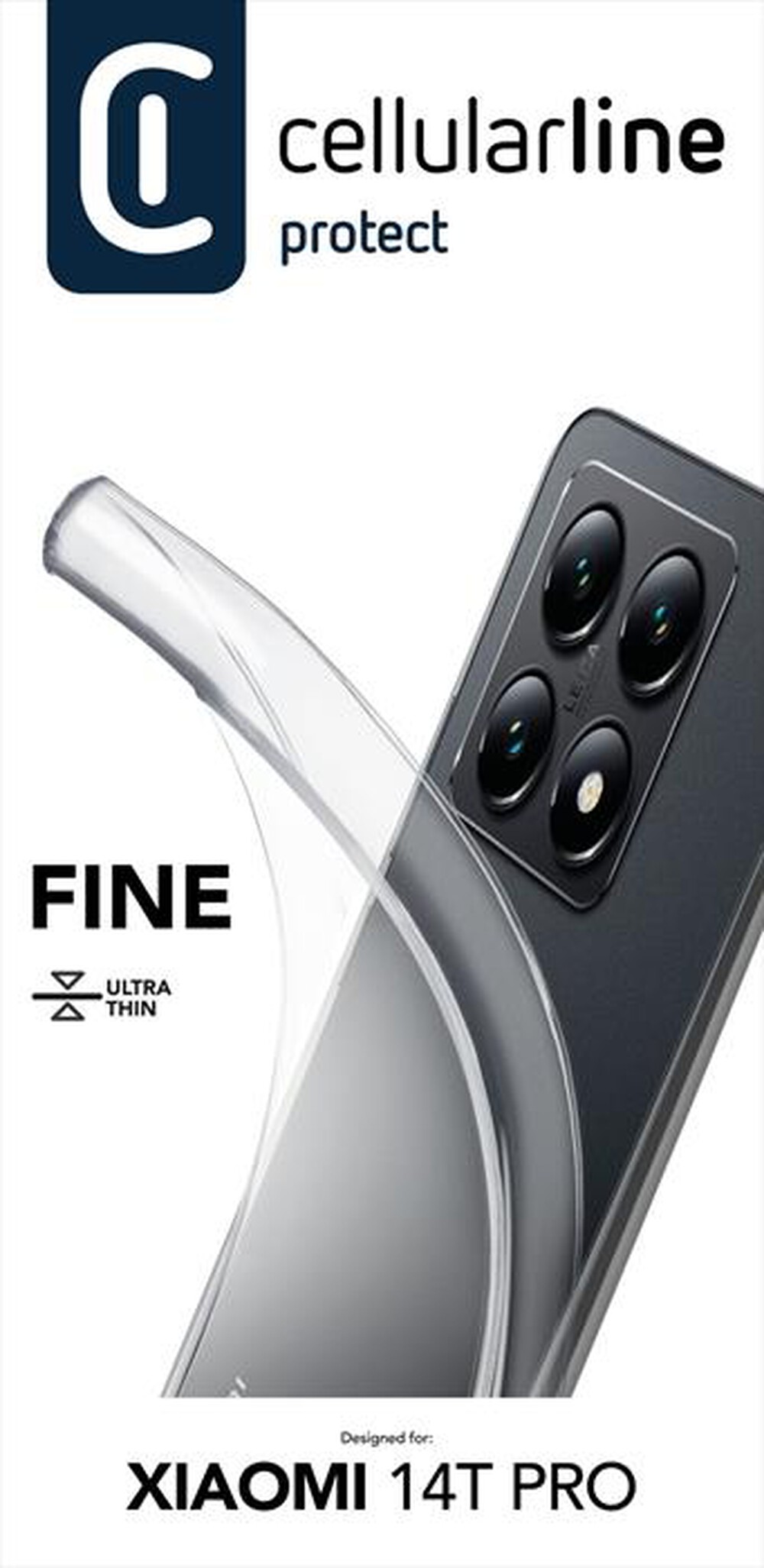 Immagine del prodotto CELLULARLINE - Cover FINE per Xiaomi 14T Pro-Trasparente