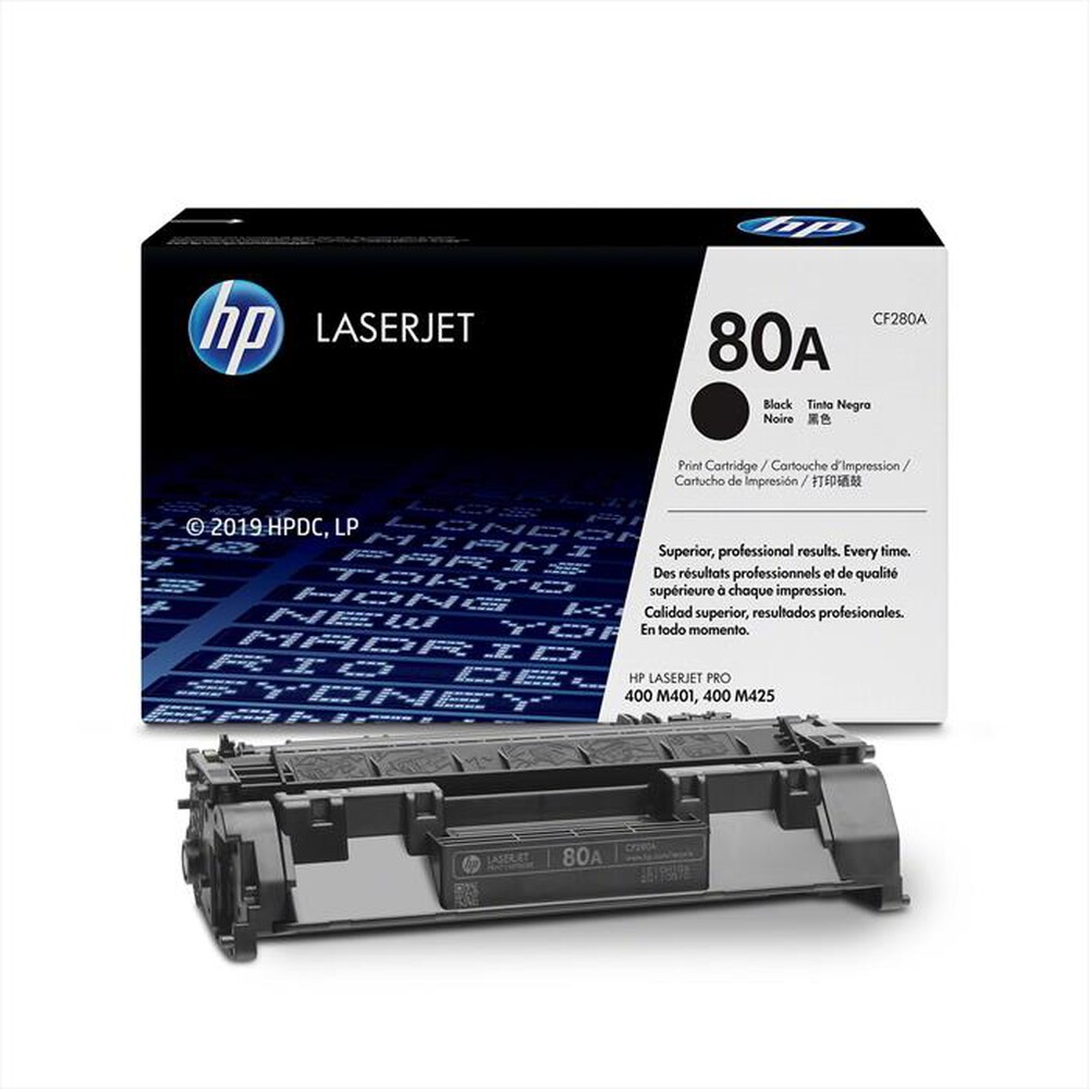 Immagine del prodotto HP - Toner originale Nero LaserJet HP 80A CF280A-Nero