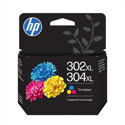 HP - CARTUCCIA INK TRICROMIA ORIGINALE 302XL/304XL-Tricromia, Alta capacit&agrave;
