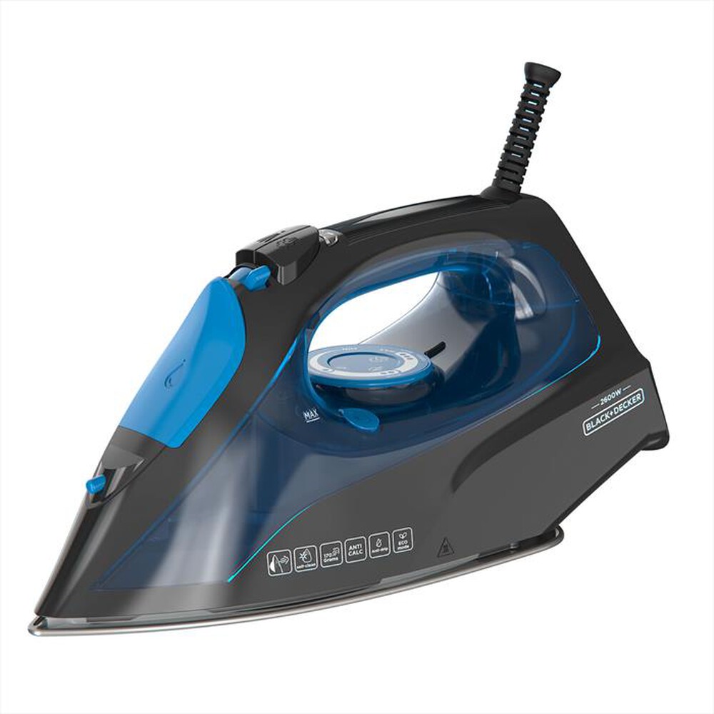 Immagine del prodotto BLACK & DECKER - Ferro da stiro a vapore BXIR2605E-NERO/BLU