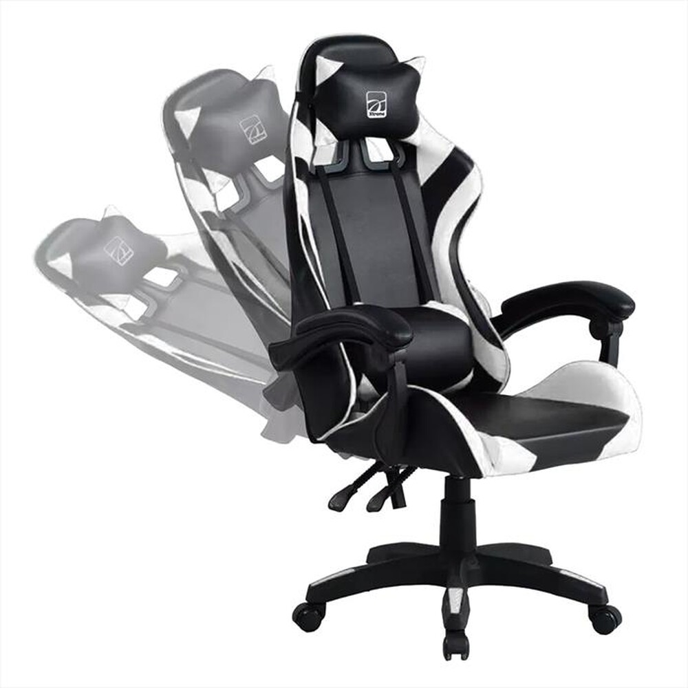 "XTREME - Sedia gaming FENDER-NERO/BIANCO"