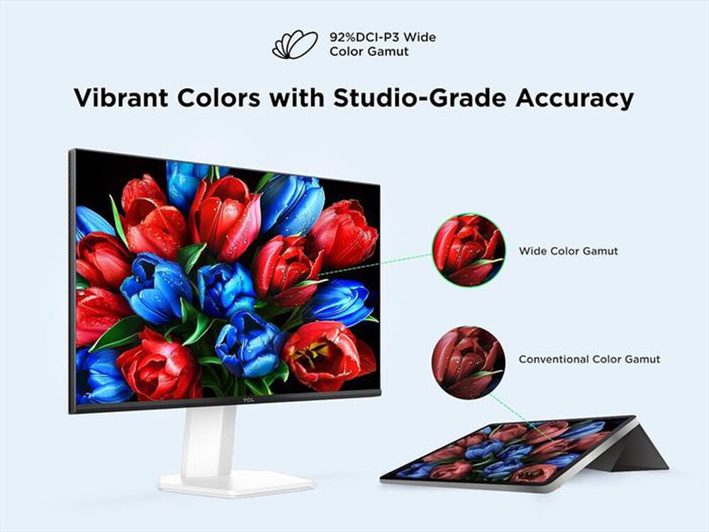 Immagine del prodotto TCL - Monitor LED FHD 25" 25G54-White