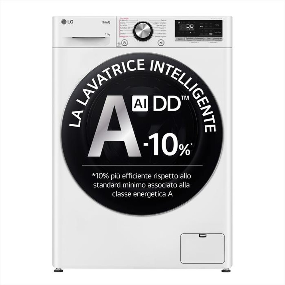 Immagine del prodotto LG - Lavatrice AI DD R7 F4R7011TSWC 11kg Classe A-Bianca