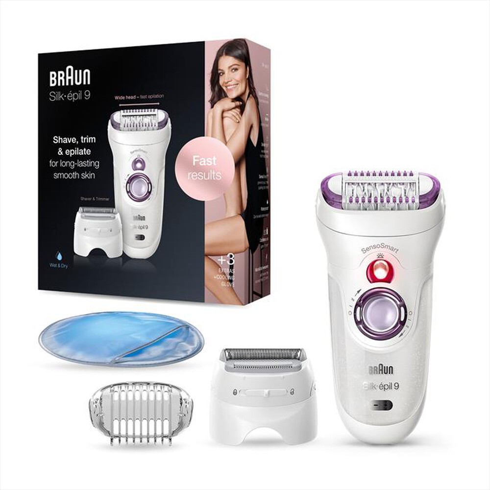 BRAUN - Silk-&eacute;pil 9 9-710-Bianco/Viola