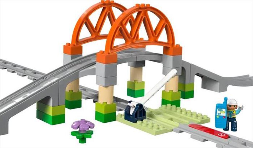 "LEGO - DUPLO Pack di espansione ponte e binari - 10426-Multicolore"