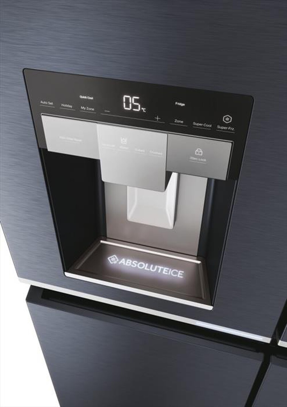"HAIER - Frigorifero 4 porte HCR7918EIMB Classe E 601 lt-Nero"